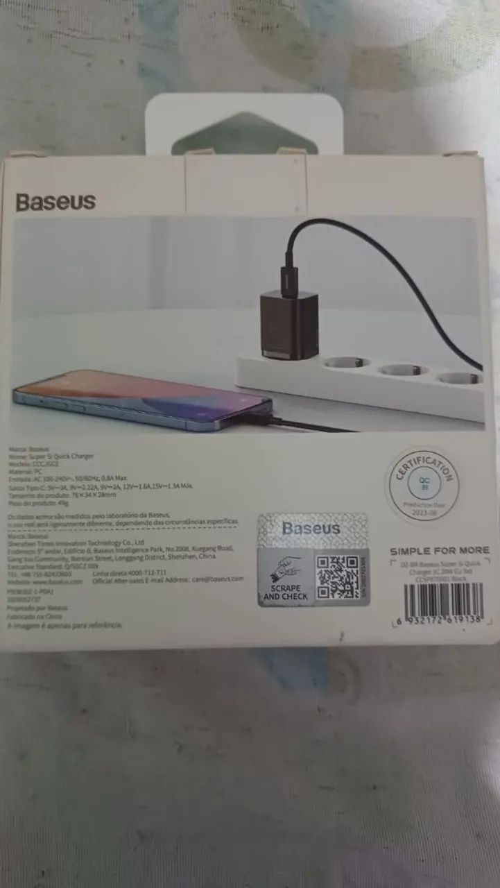 Carregador 20W para iPhone - BaseUs Super - Foto 2