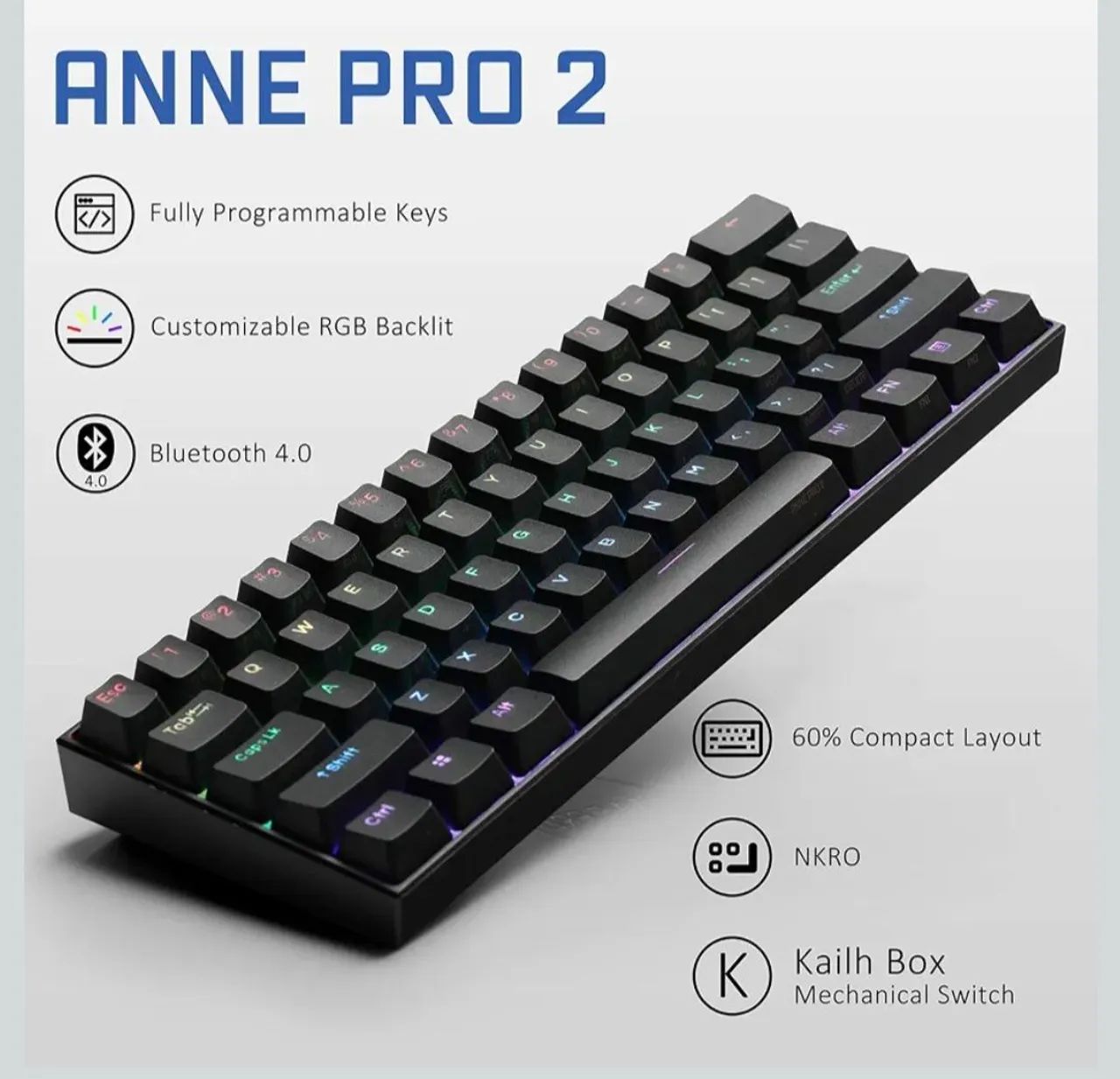 Teclado mecânico Anne Pro 2