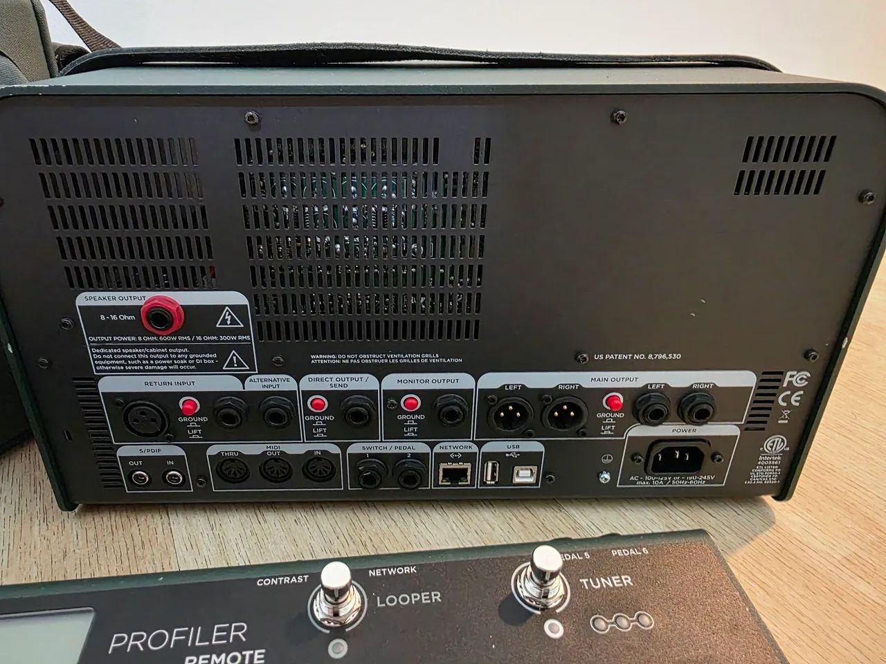 Kemper Profler Power Head 600 RMS com foot Controller com cabo e bag originais  - Foto 5