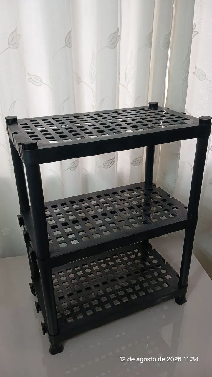 Prateleira multiuso de Plástico 3 partes NOVA  - Foto 2
