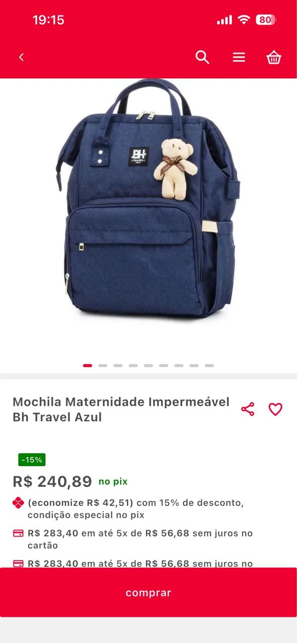 Mochila maternidade 65093132429571124