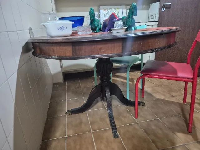 Mesa de Jantar antiguidade, em madeira - Foto 2