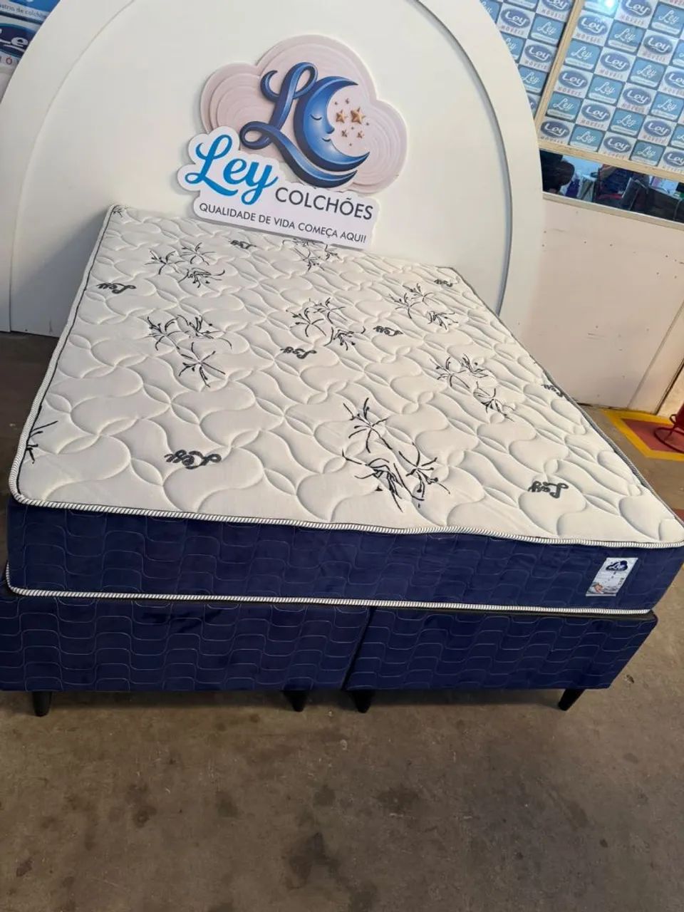 Queen size Blue _ Brinde travesseiros  - Foto 2