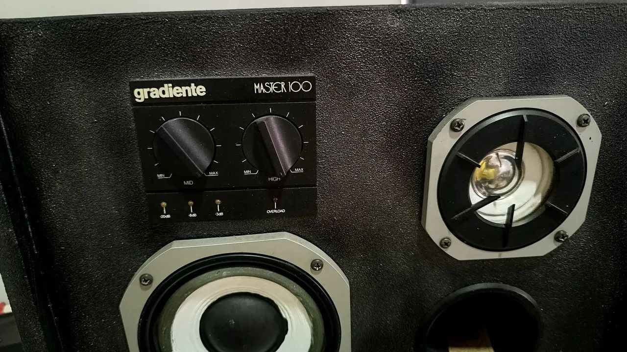 Caixas de som gradiente master 100 vintage 