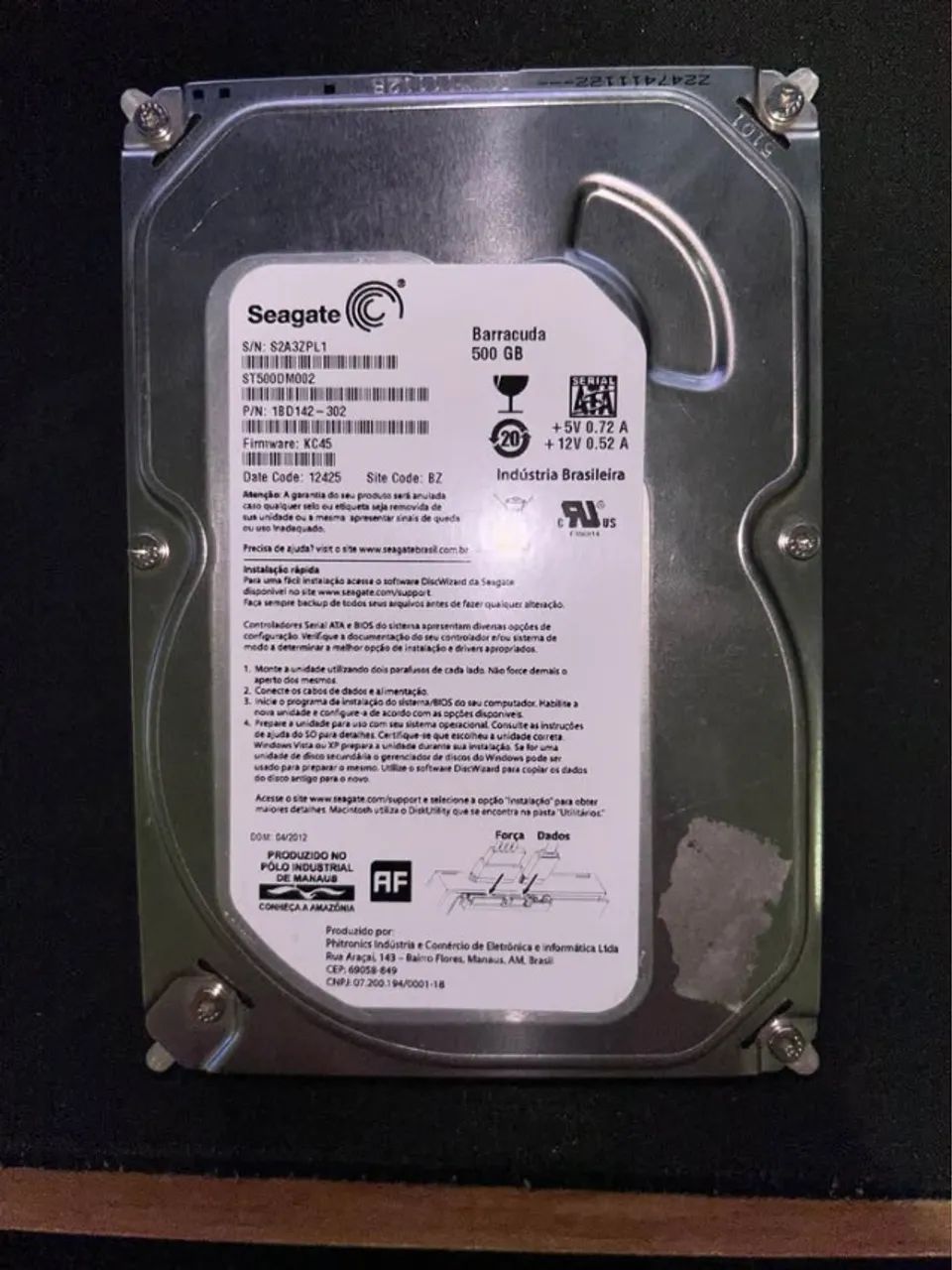 Hd Seagate Barracuda 500gb