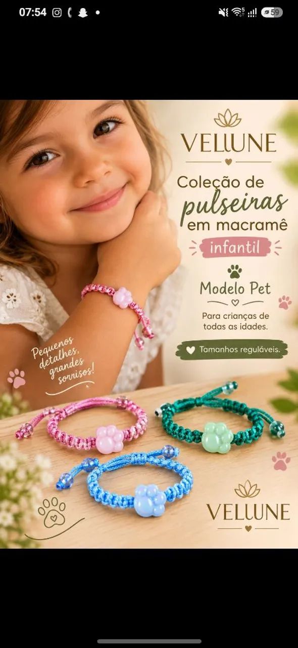 Pulseiras e Choker em Macramê  - Foto 4