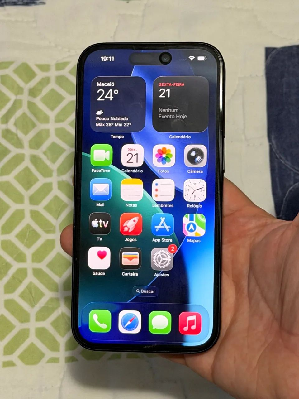 iPhone 15 128GB 90% saúde 466 Ciclos