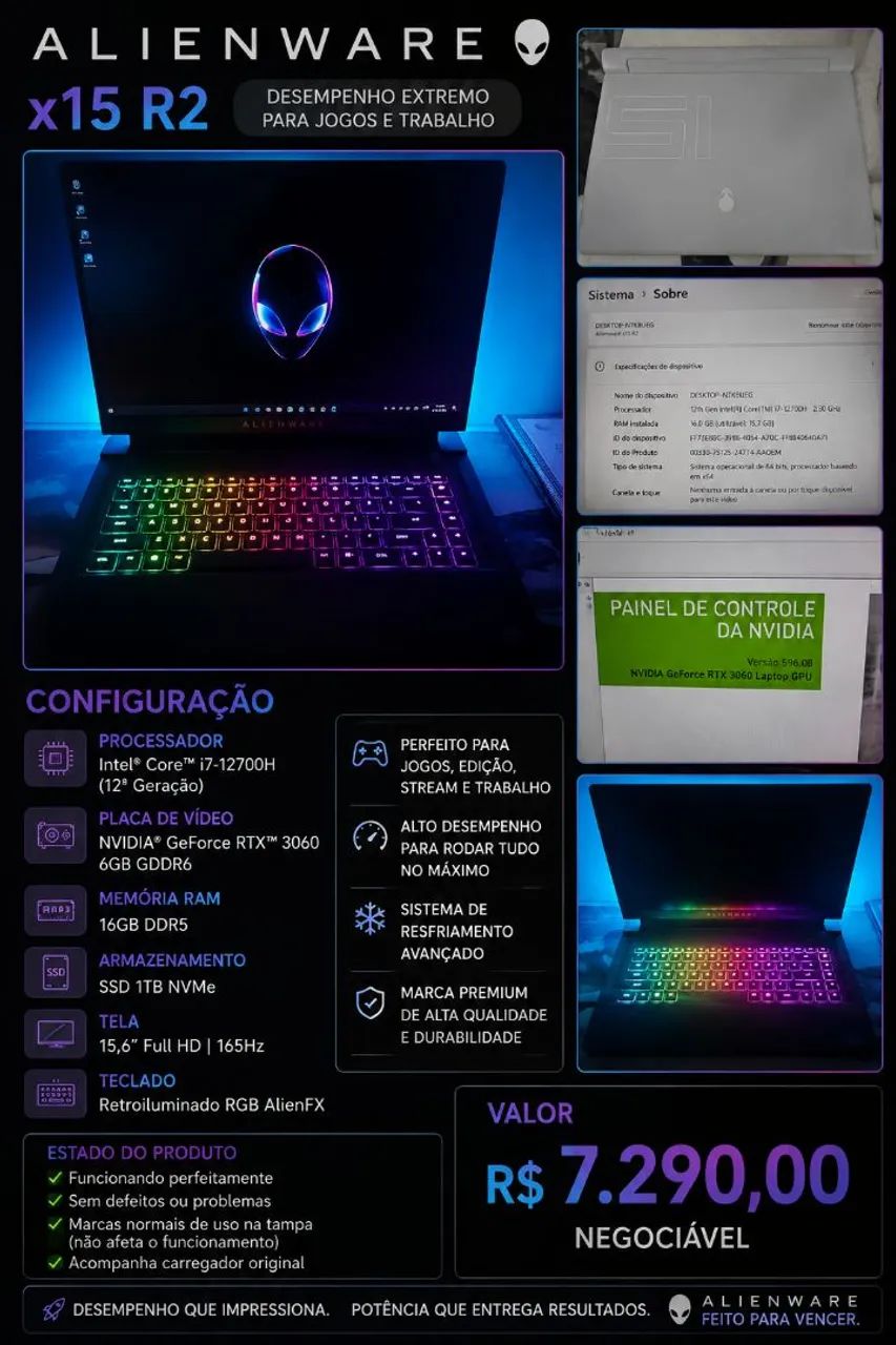 Notebook Alienware Gamer