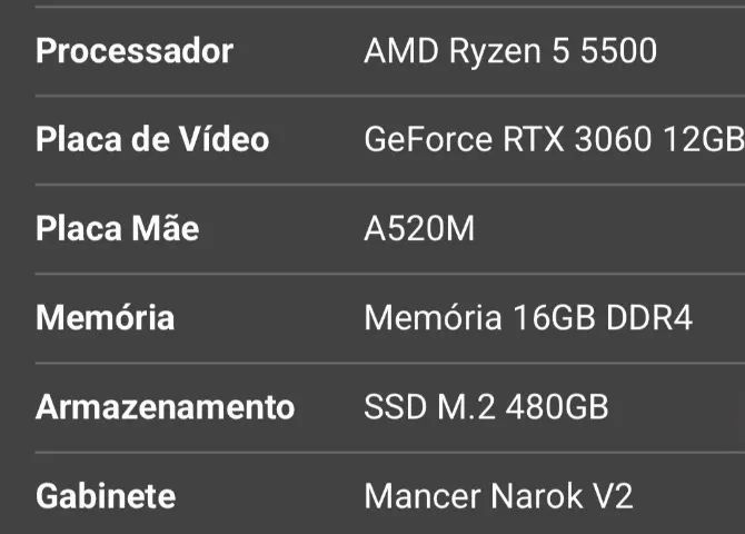 Computador Gamer Narok V2 - Foto 2
