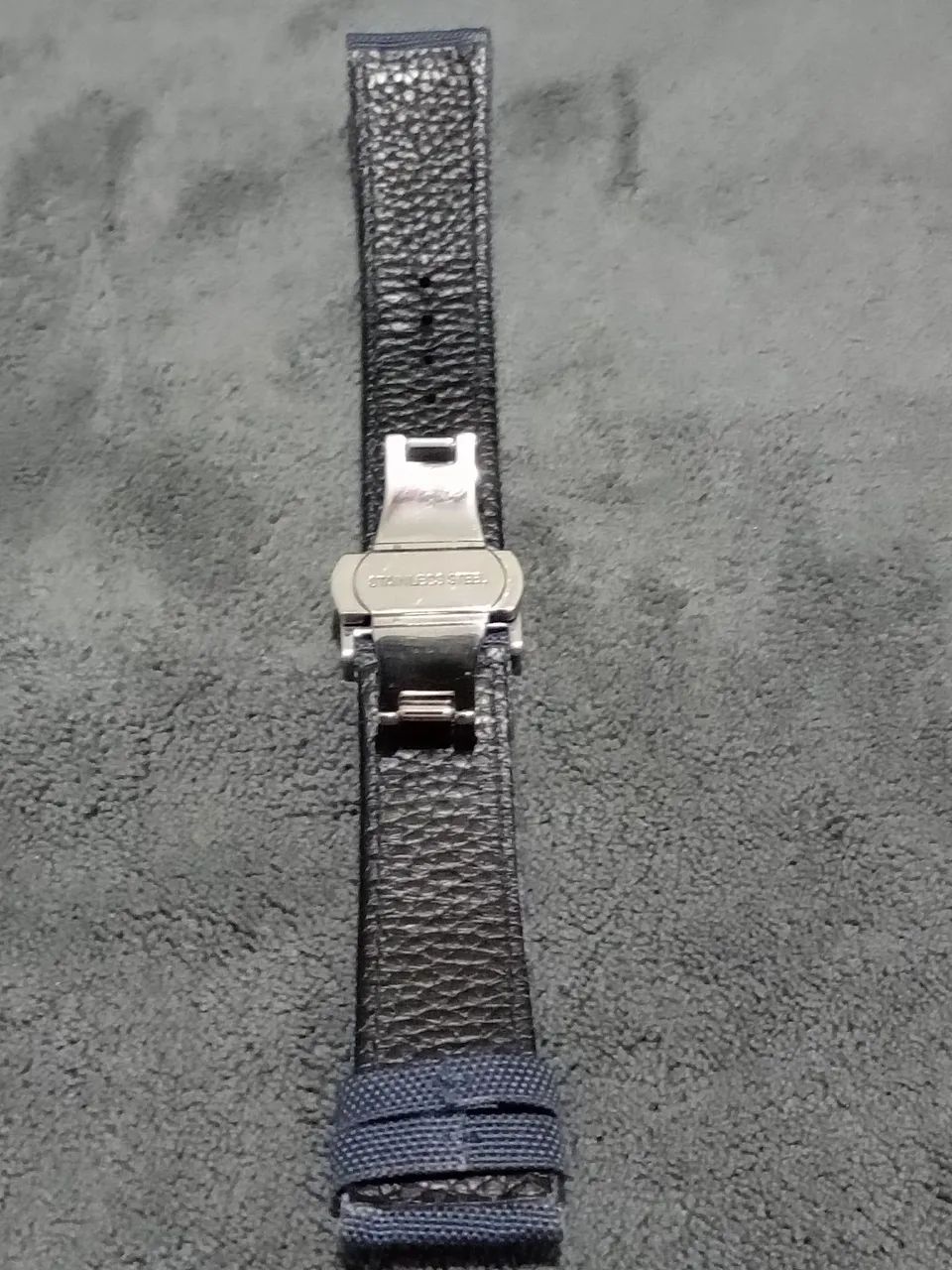 Pulseira para relógio em nylon e couro legítimo 20 mm - Foto 5