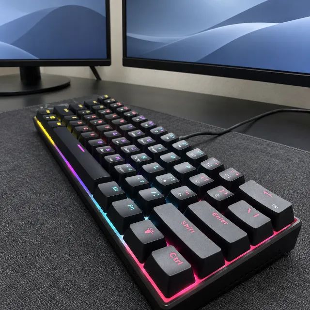 Combo Teclado Mecânico Ajazz NK61 + Mouse Smailwolf RS7 - Foto 5