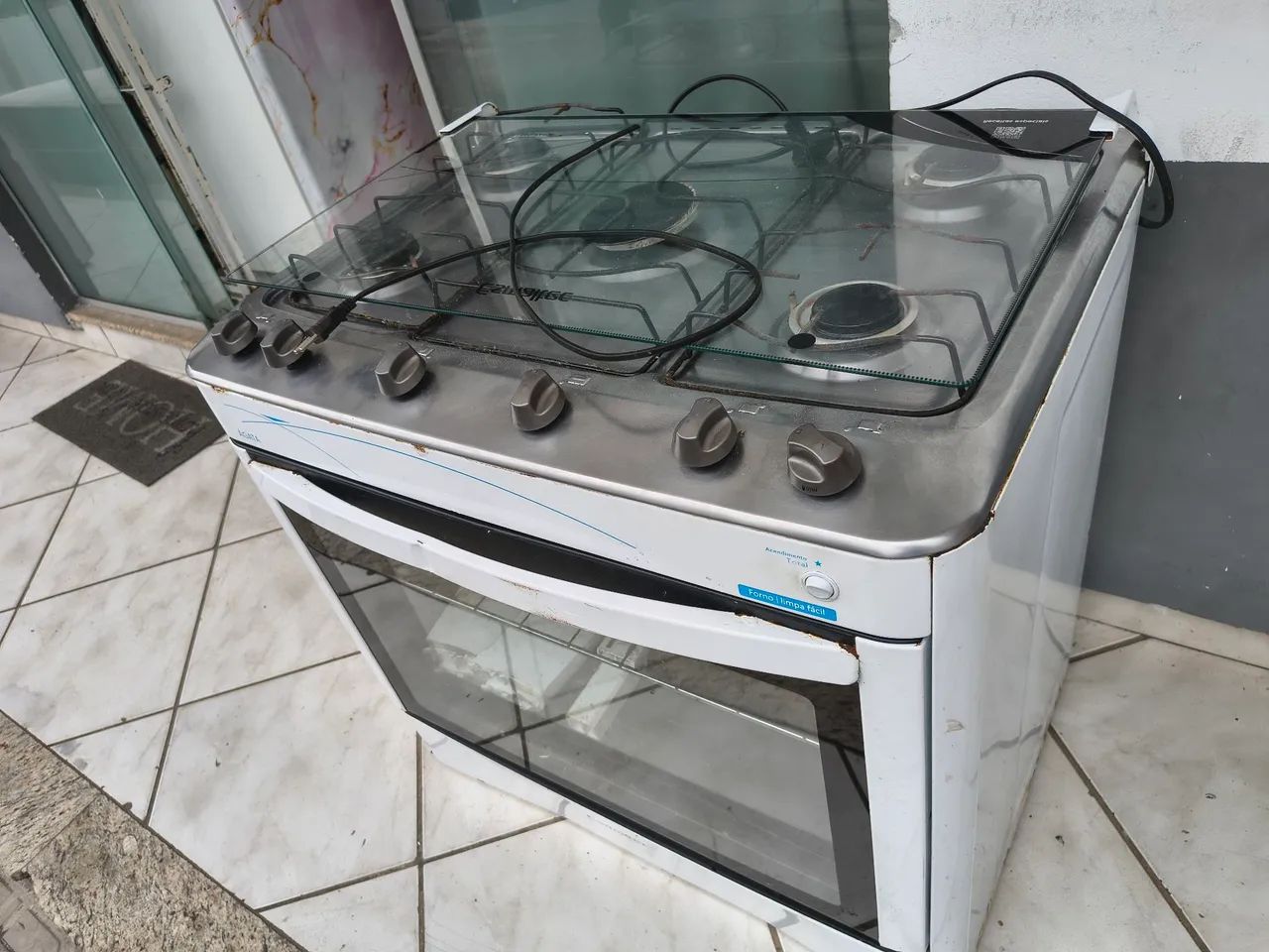 Fogão 5 bocas branco 