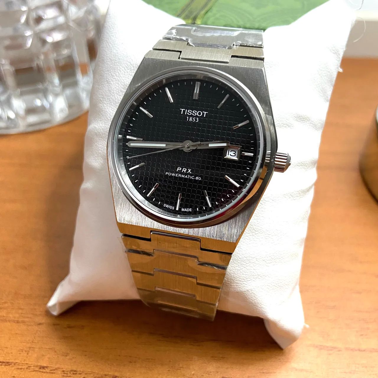 Relógio Tissot PRX automatico 40mm fundo preto - Foto 2