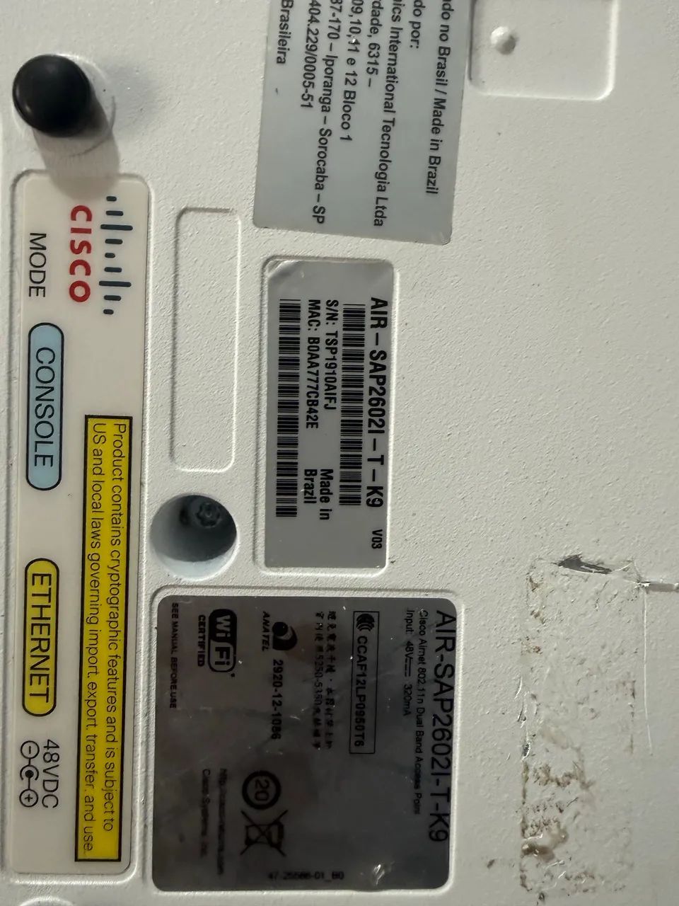 Access Point Cisco modelo AIR-SAP2602I-T-K9 - Foto 2