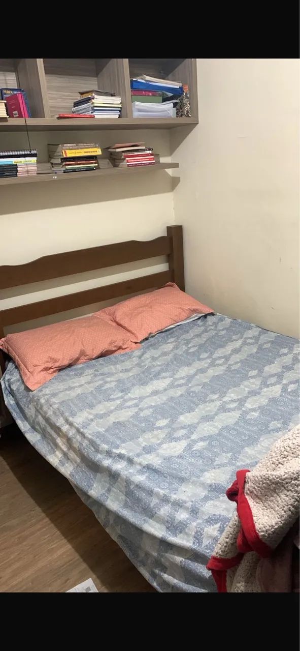 Cama casal de madeira - reforçada!