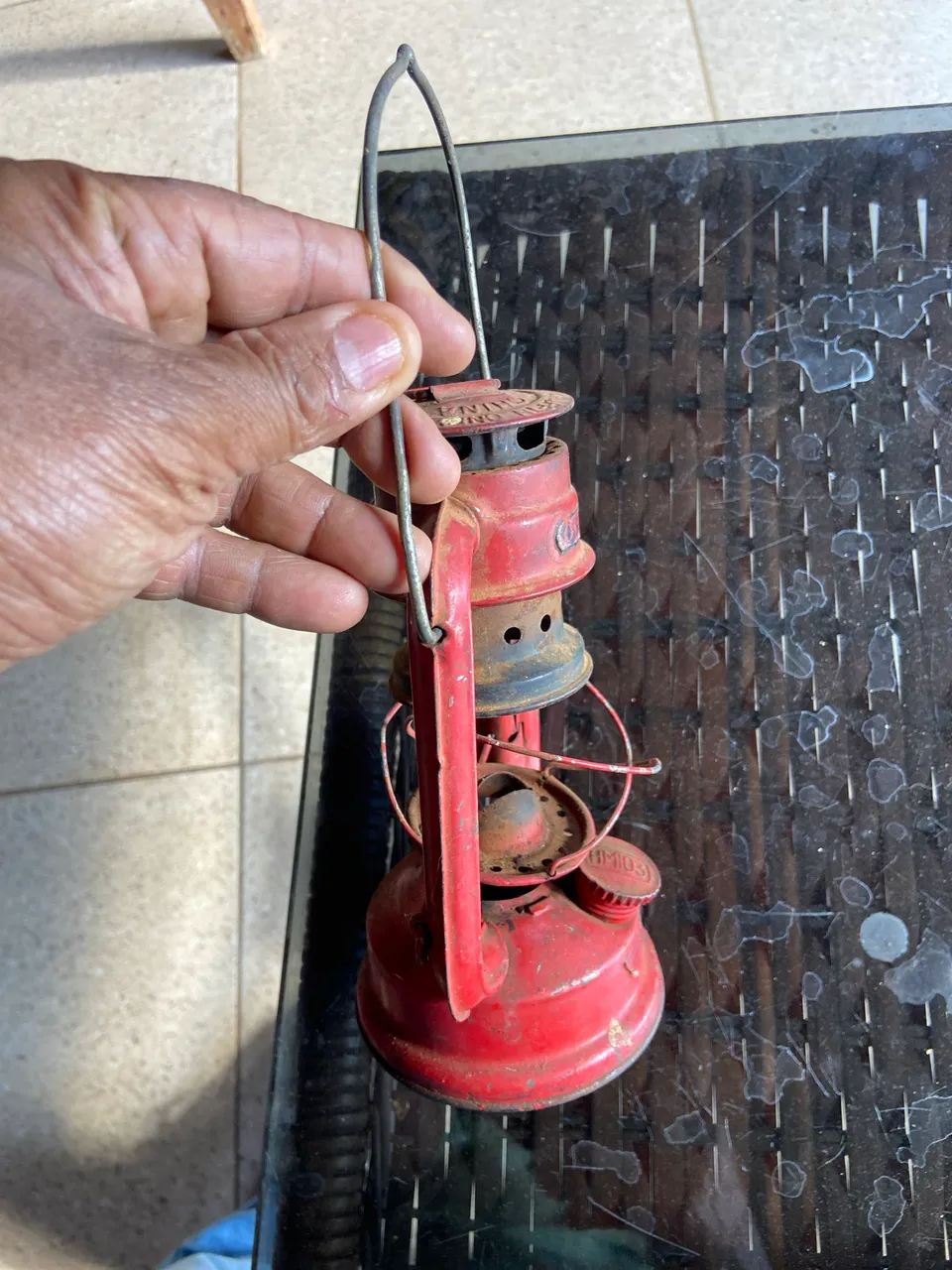 Lampião antigo a querozene  - Foto 3