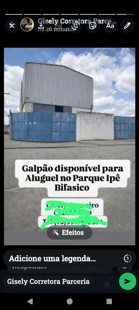 ALUGO GALPÃO NO BAIRRO PARQUE IPÊ 