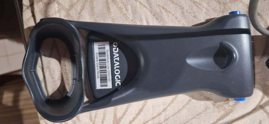 Scanner De Código De Barras Elgin Qw2100 Usb 5v Cinza-escuro Completo Com Base - Foto 2