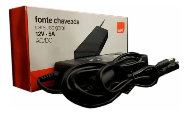 Fonte Chaveada 12V 5A MXT P/ CFTV e LED Com Cabo De 1m  - Foto 4