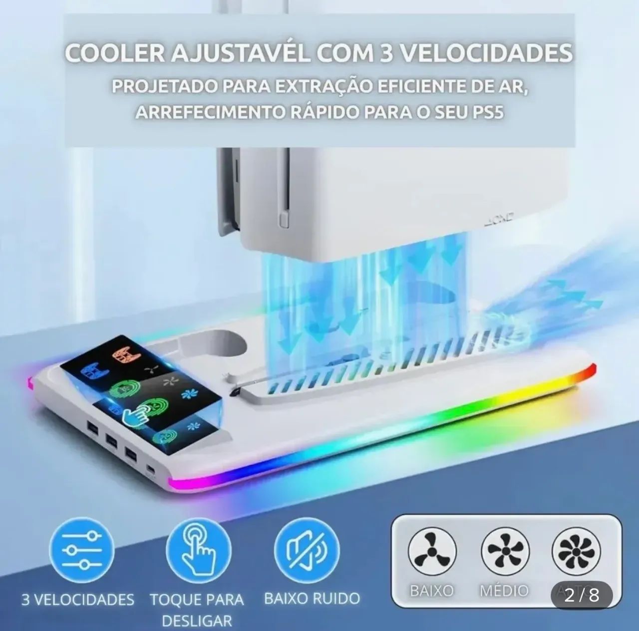 Base cooler ps5 - Foto 5