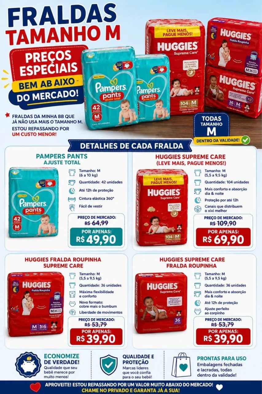 Fraldas M 