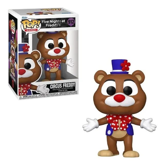 Compatível Original Boneco Funko Pop Five Nigths Freddy - Circus Freddy # 912 - Foto 2