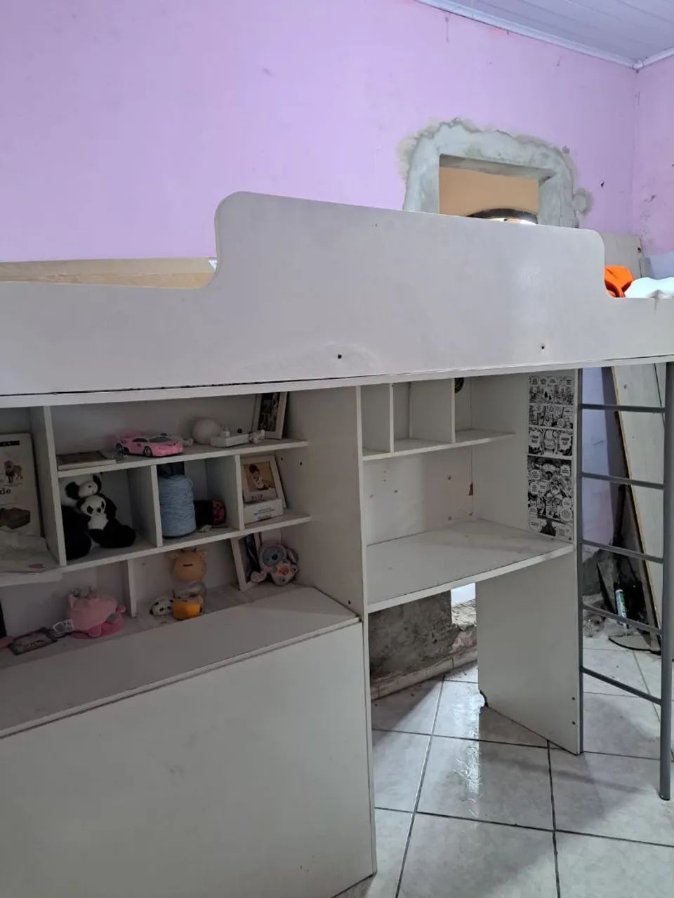 Cama alta de solteiro com baú  - Foto 3