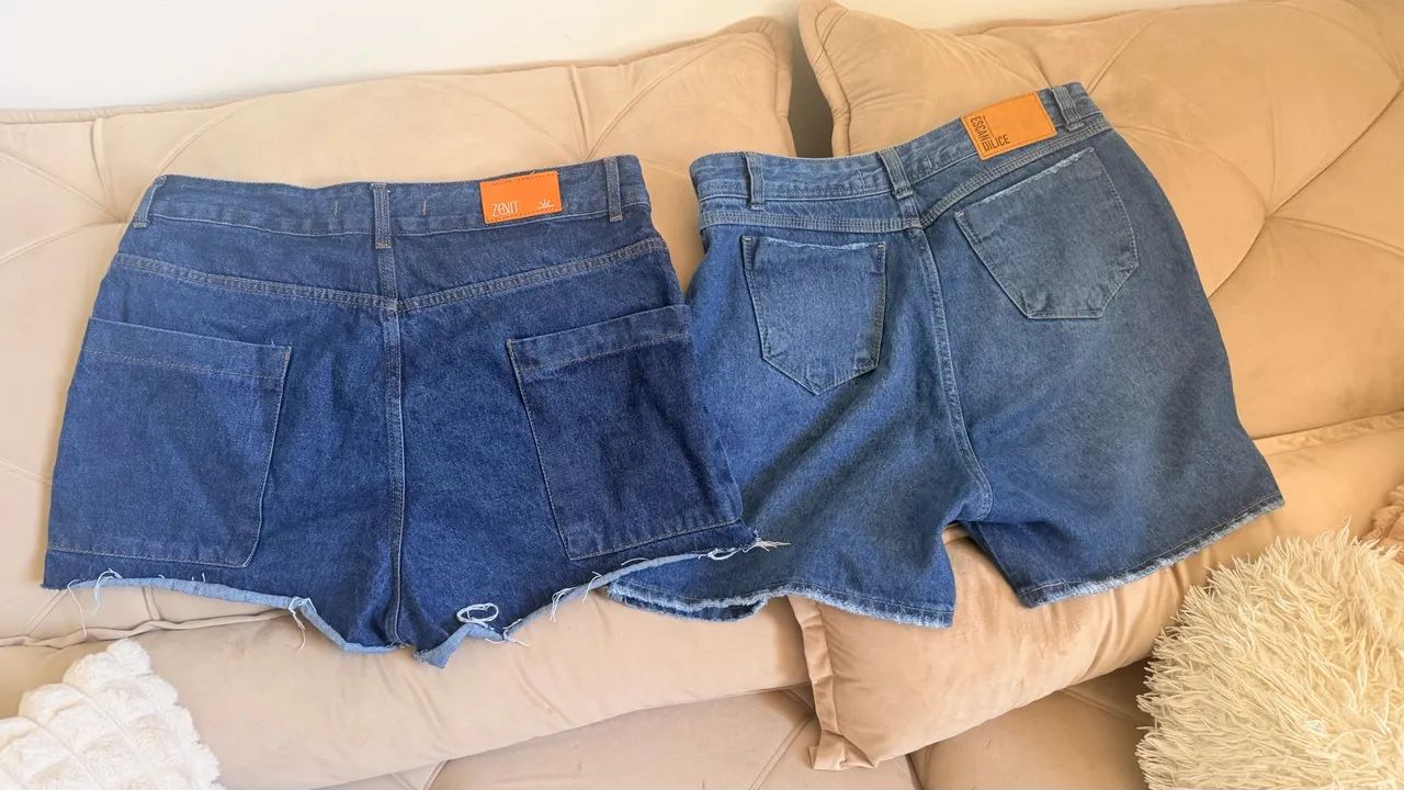 Shorts jeans tamanho 44