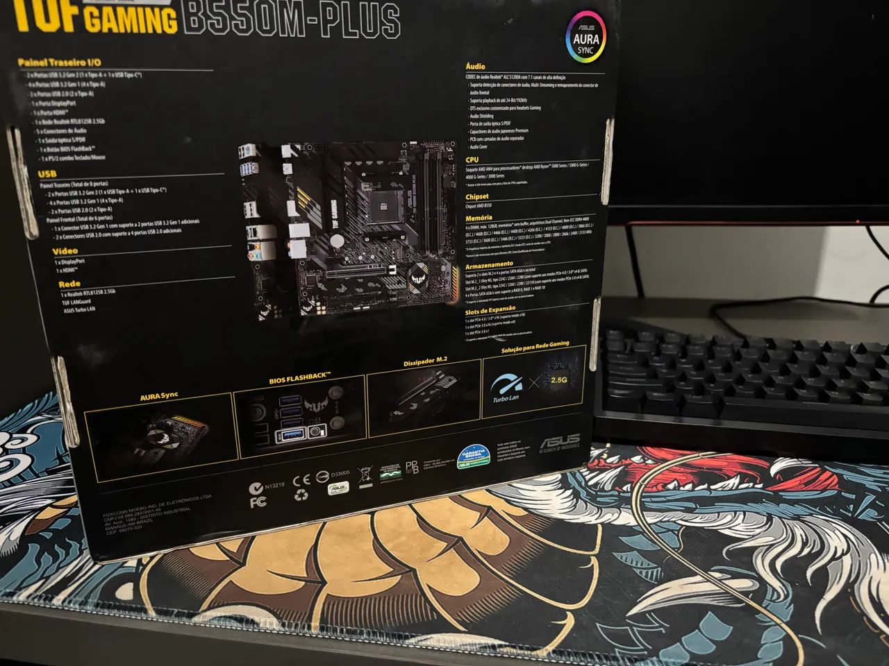 Placa Mãe Asus Tuf B550m Plus  - Foto 3