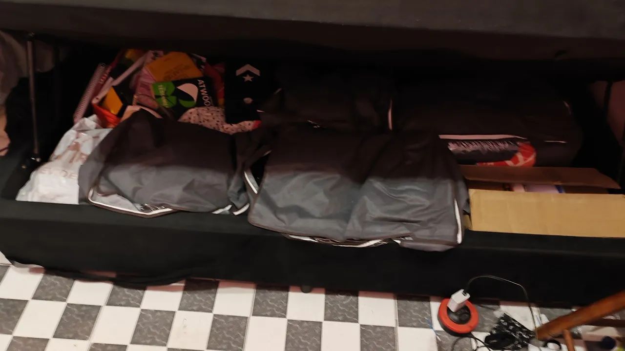 Colchão solteiro e cama baú  - Foto 4