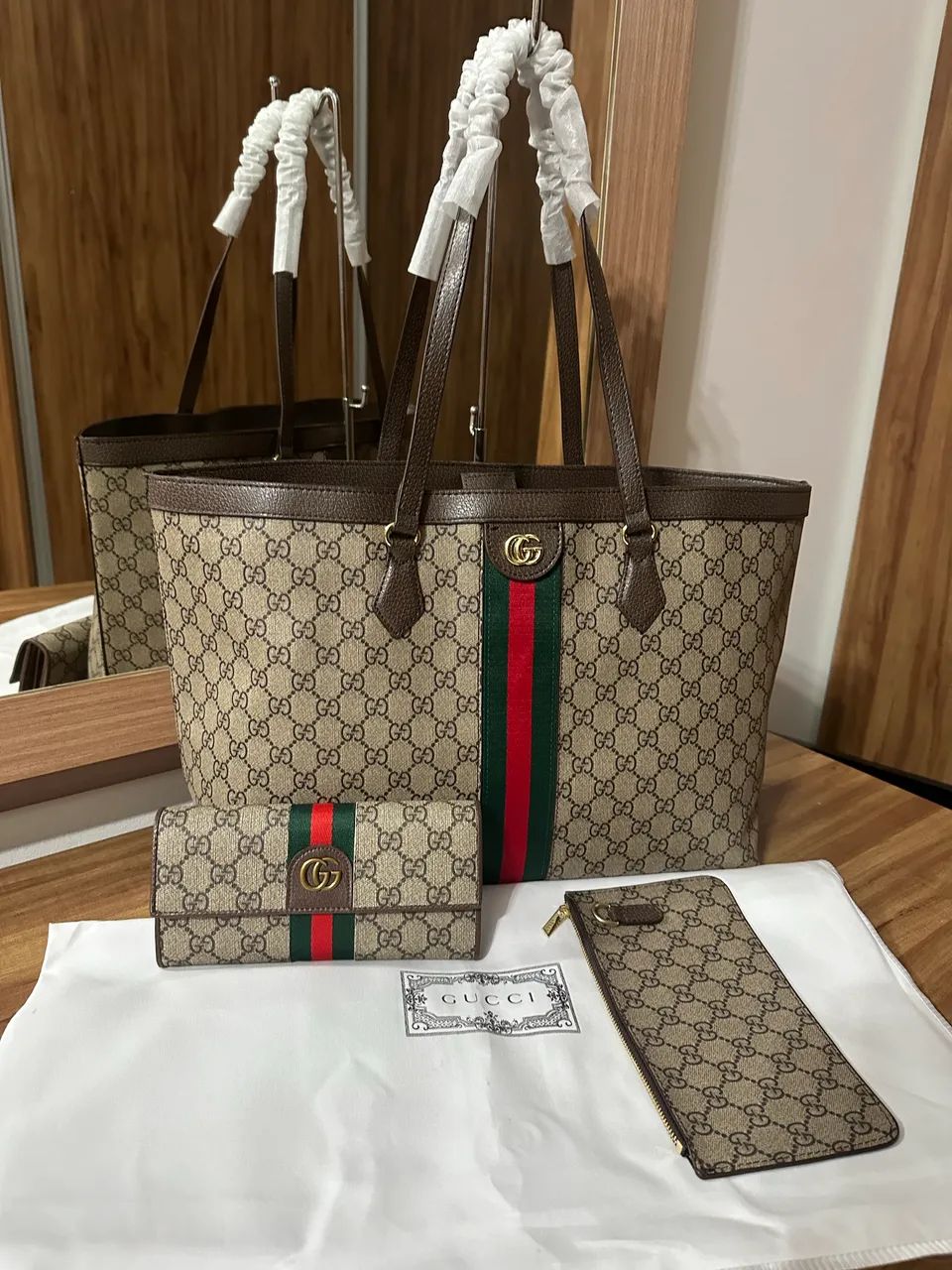 Kit bolsa Gucci + carteira  - Foto 4