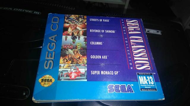 Sega cd + mega drive 3 + everdrive x5 + jogo sega classics - Foto 3