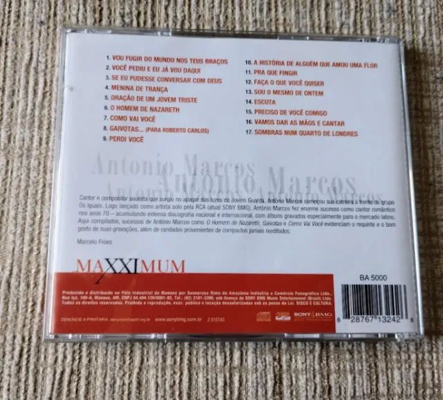 CD Antonio Marcos - Maxximum MPB Sony BMG 2005 - Foto 2