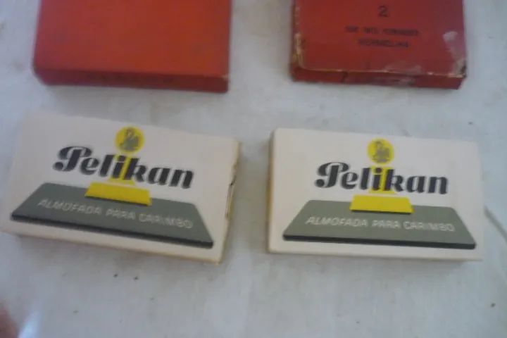 4 Almofadas Para Carimbo Albion E Pelikan Antigas Leia Descrição - Foto 4