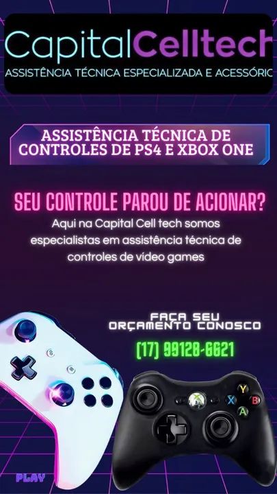 Conserto de Consoles e Controles de PS4 e Xbox One - Capital Celltech