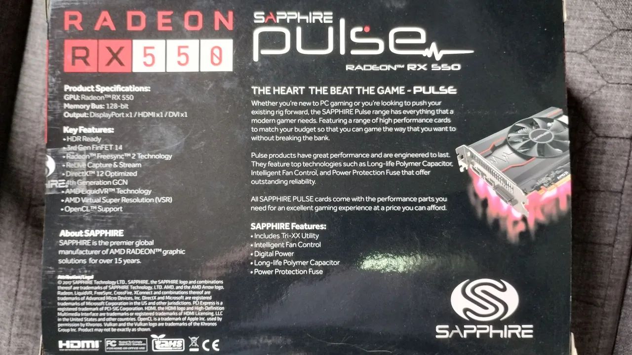 Radeon RX550 Saphire - Foto 3