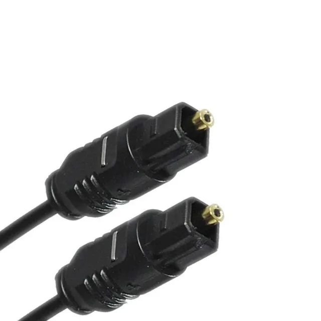 Cabo De Áudio Óptico Digital 2 Metros Toslink 2m Plug - Foto 5
