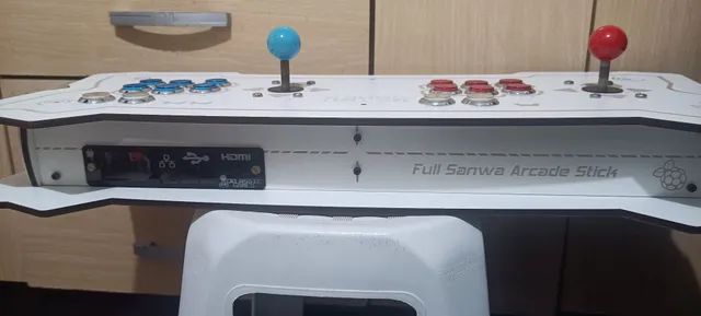 Controle Arcade Duplo Sanwa similar com Led  - Foto 5