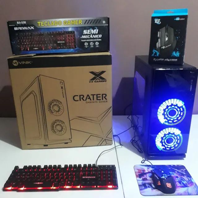 Computador PC Gamer Intel Core i5 7400+16GB Ram+SSD1TB+RX580 8GB+Brindes+Wi-Fi+Entrega
