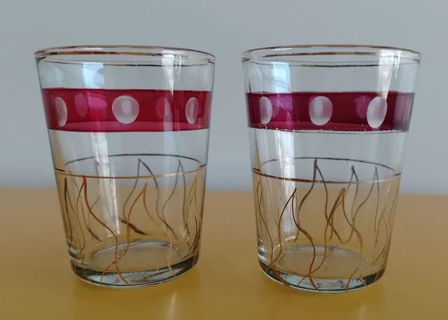 Copos de cristal 