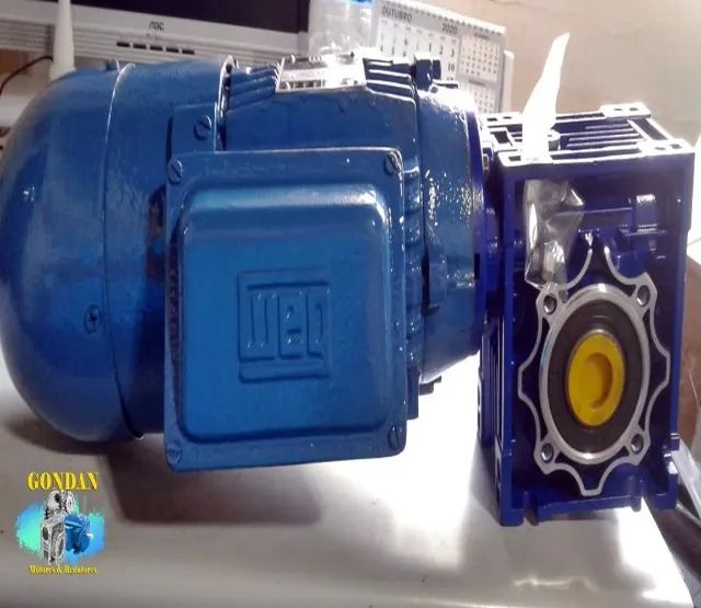 Motofreio Redutor WEG 0,75cv/hp 0,50kw 4 polos 1700rpm trifásico com Redutor NMRV40 MR2 - Foto 5