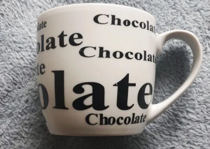 caneca para chocolate de porcelana