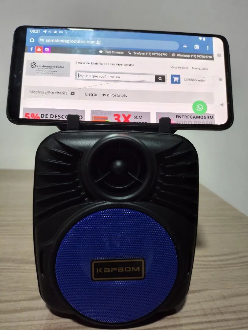 Caixa de Som Portátil Bluetooth - Foto 3