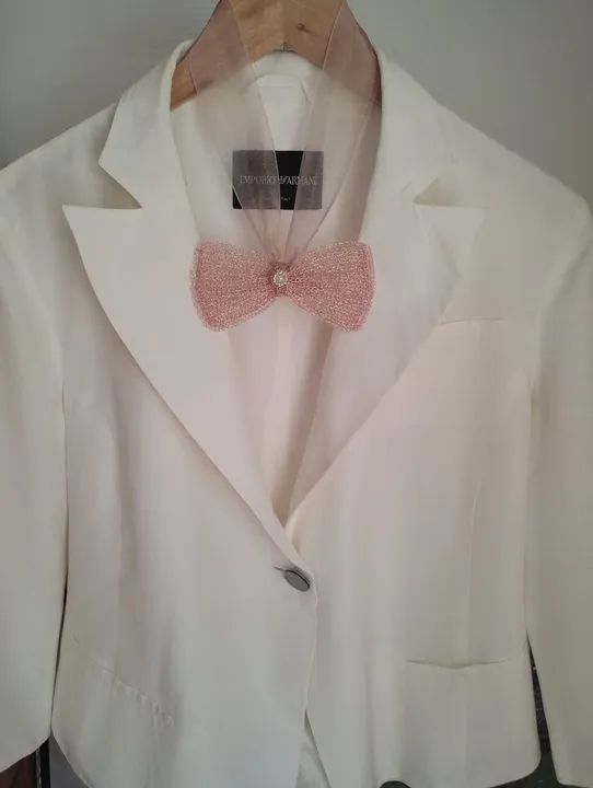 Colar feminino em fio de metal crochetado - Foto 2