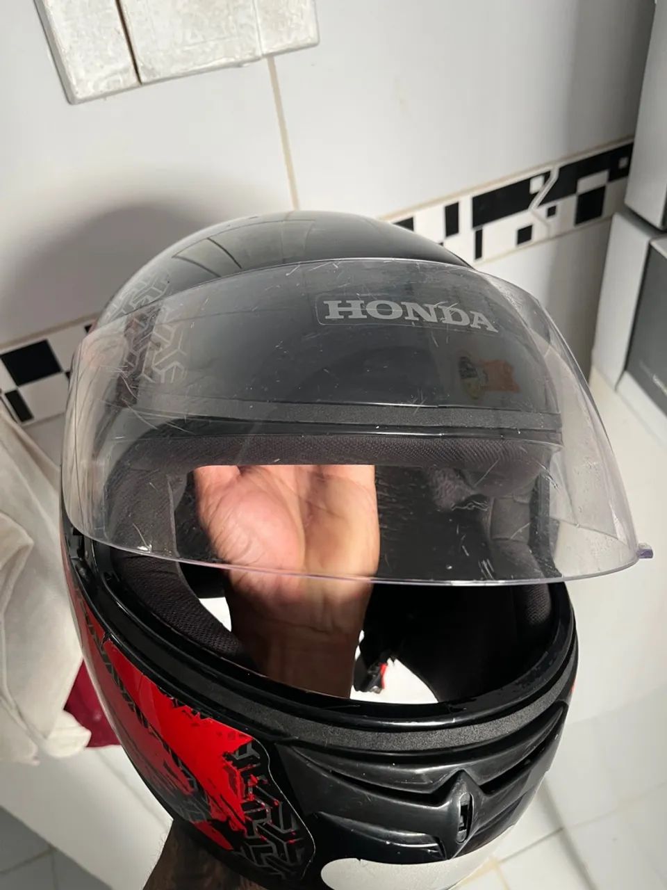 Capacete Honda usado  - Foto 2