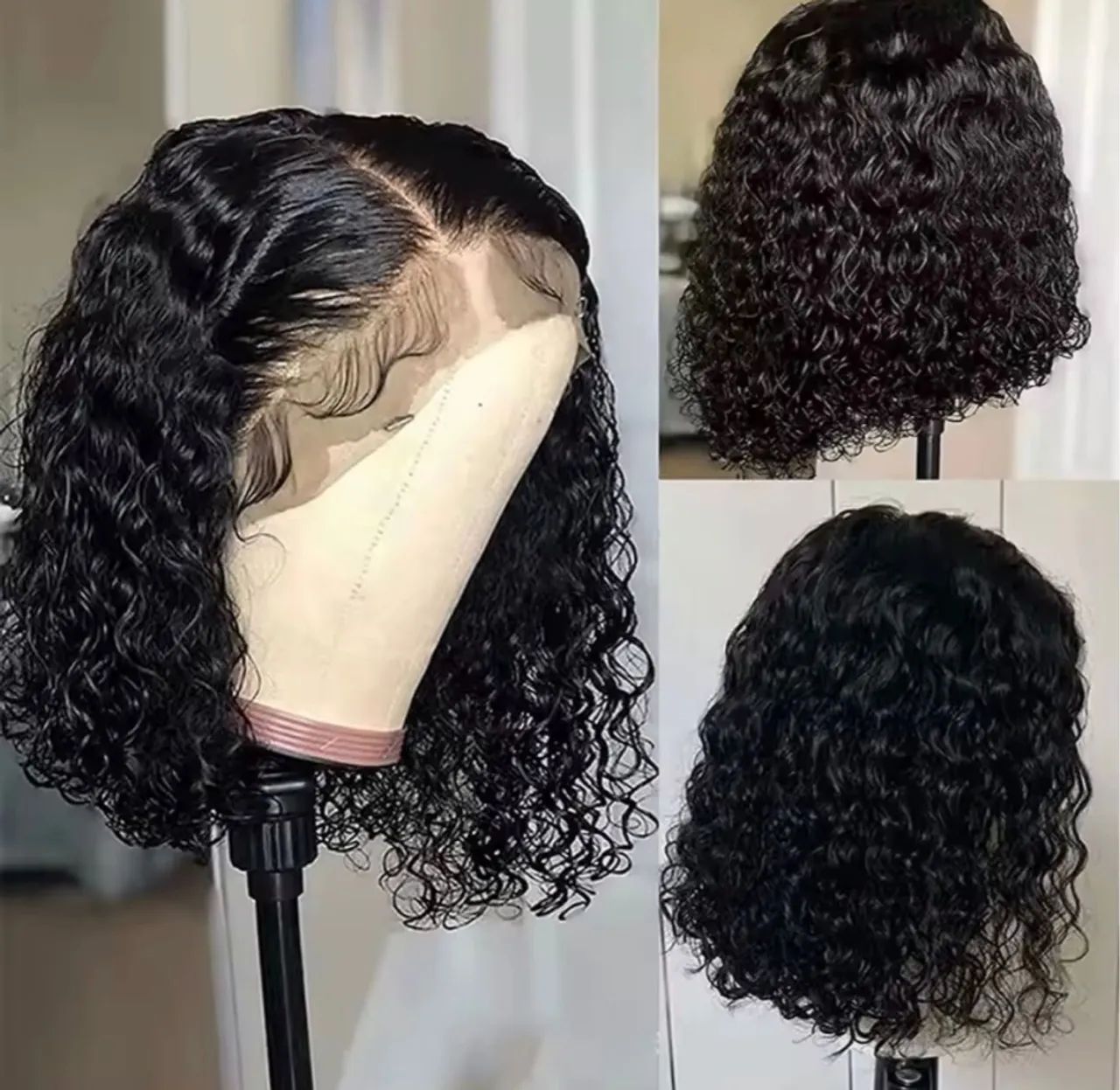 Lace front Cabelo Humano Long Bob - Foto 3
