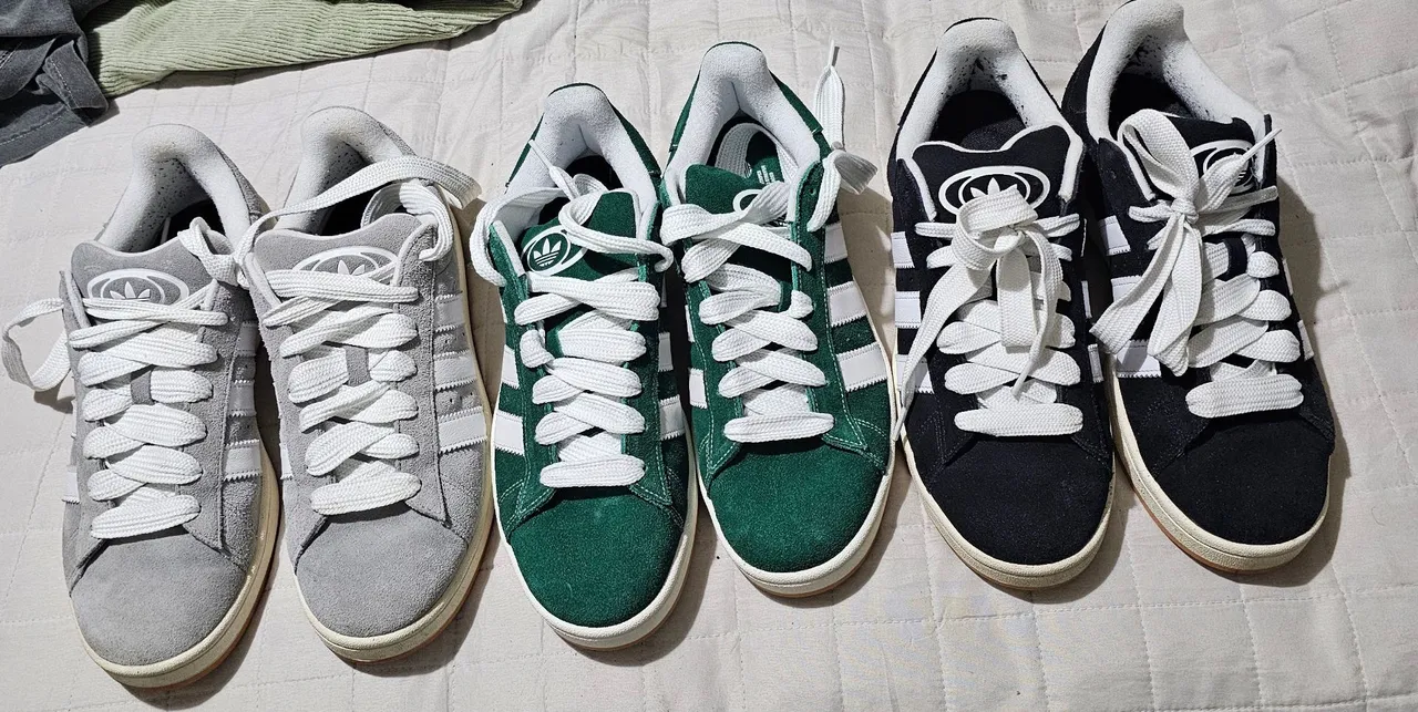 3 tênis Adidas Campus 00 Tam 43