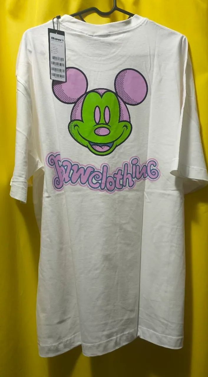 Camiseta FUN BAW X DISNEY Off White G - Foto 4