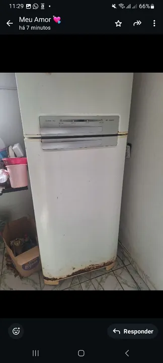 Geladeira electrolux usada funcionando perfeitamente 