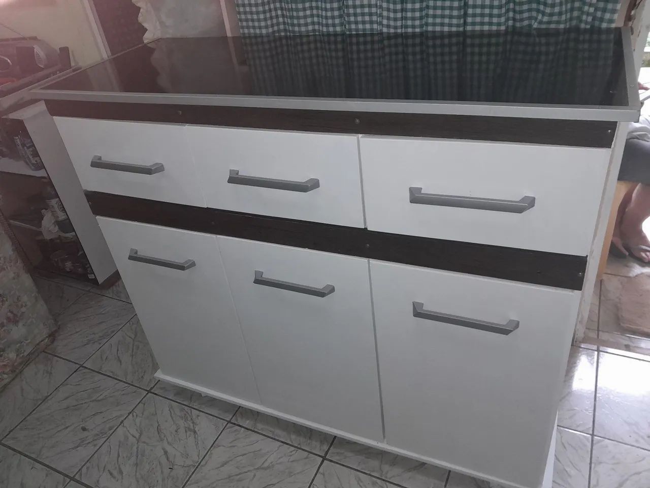 Lindo bife branco com preto 